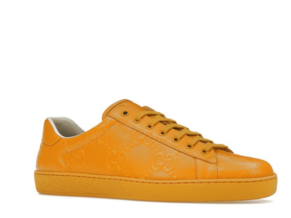 Gucci Ace GG Embossed Yellow