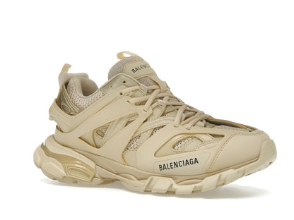 Balenciaga Track Beige Metallic Gold