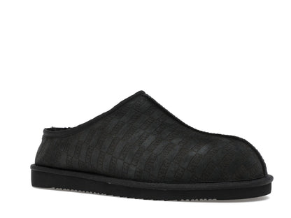 Kith Kithmas Monogram Shearling Slippers Black