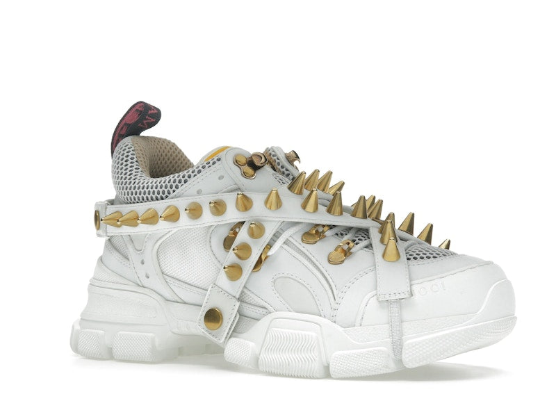 Gucci Flashtrek Chunky Leather Sneakers White Gold (Women's)