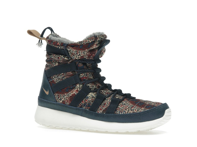 Nike Roshe Run Hi Sneakerboot QS Liberty of London Armory Navy (Women's)