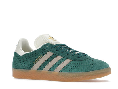 adidas Gazelle Collegiate Green Wonder Beige Gold Metallic