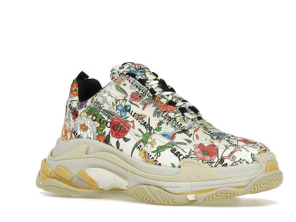 Gucci x Balenciaga The Hacker Project Triple S  Flora Print