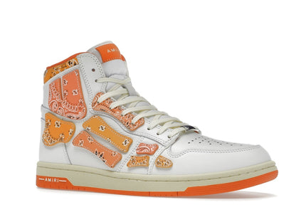 AMIRI Skel Top Hi Bandana White Orange