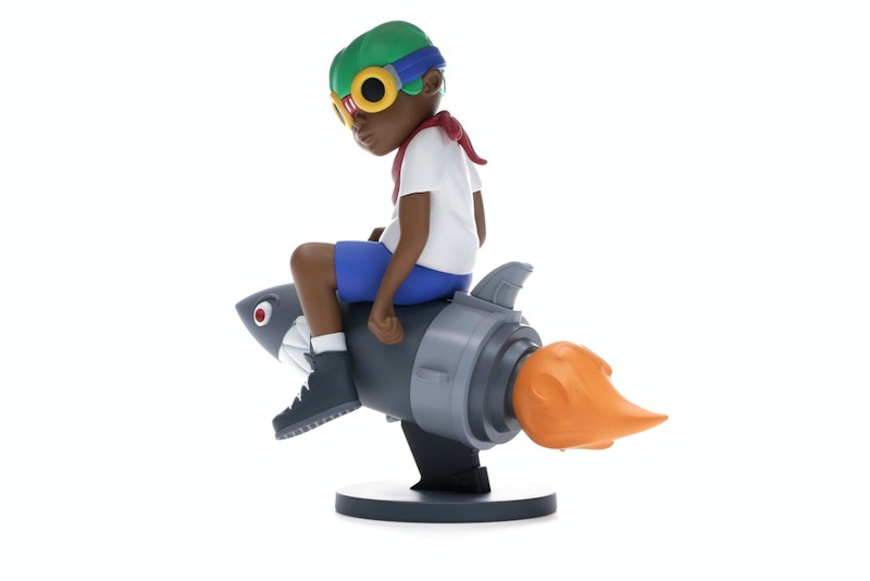 Hebru Brantley x Billionaire Boys Club x Bait Beyond The Beyond Fly Boy Figure 9 Inches White/Multi