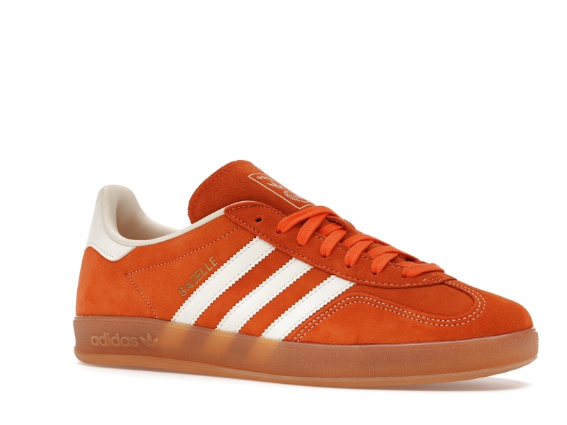 adidas Gazelle Indoor Orange Off White Gold Metallic