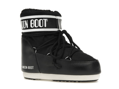 Moon Boot Icon Low Nylon Boot Black White