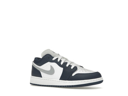 Jordan 1 Low Midnight Navy Wolf Grey (GS)