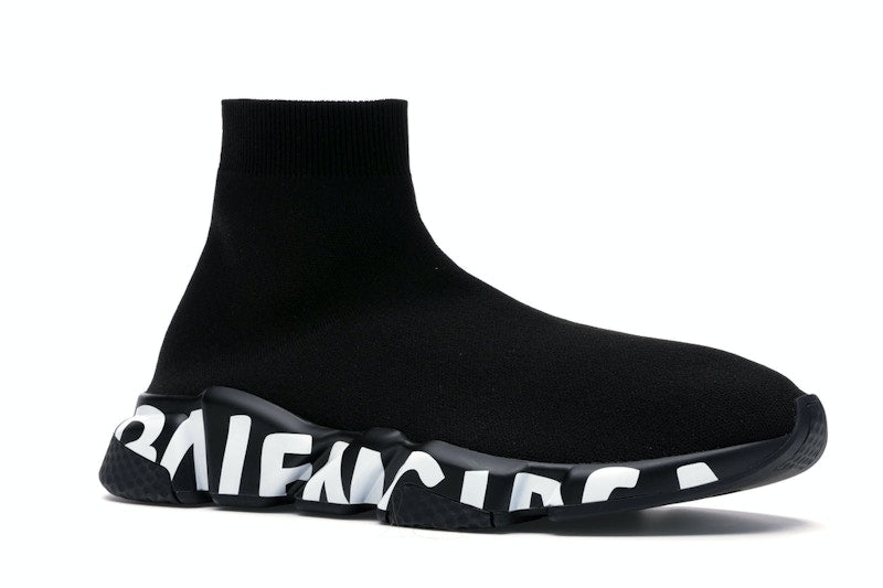 Balenciaga Speed Graffiti Trainers Black