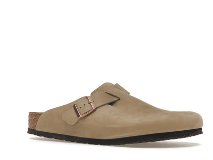Birkenstock Boston Oiled Leather Tobacco Brown
