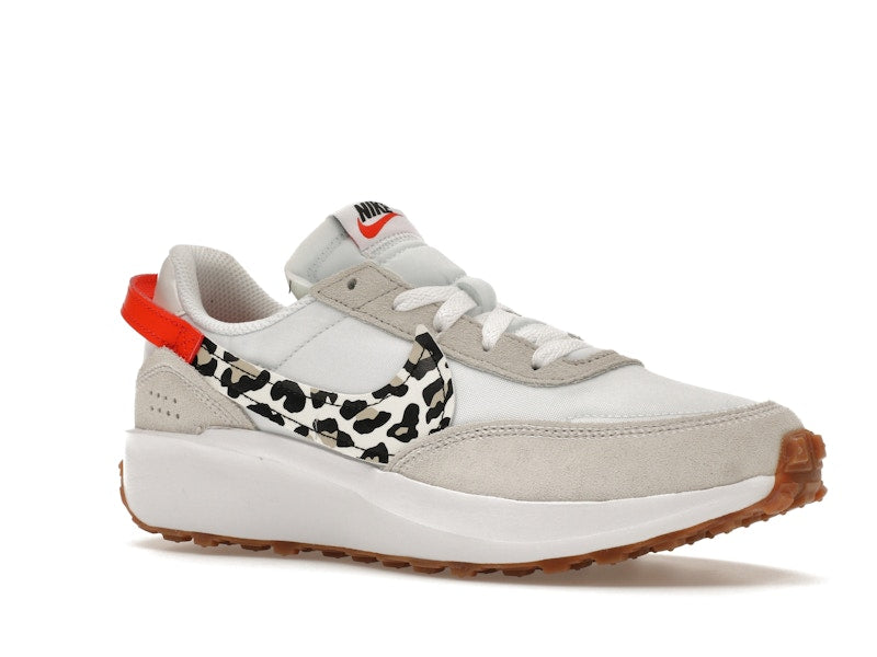 Nike Waffle Debut White Team Orange Leopard (Women's)