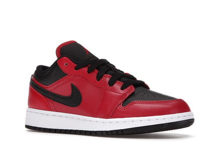 Jordan 1 Low Gym Red Black Pebbled (GS)