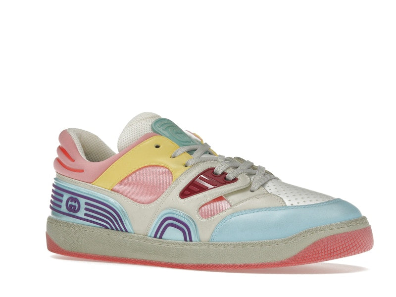 Gucci Basket Low-Top Sneaker Light Blue Demetra Pink (Women's)