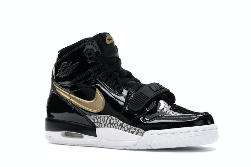 Jordan Legacy 312 Black Gold Patent (GS)