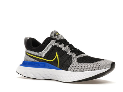 Nike React Infinity Run Flyknit 2 Black White Racer Blue Cyber