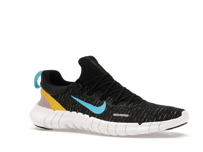 Nike Free Run 5.0 Dark Smoke Grey Vivid Sulfur Chlorine Blue