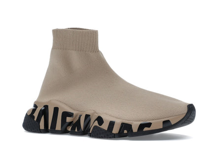 Balenciaga Speed Graffiti Beige Black (Women's)