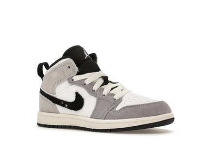 Jordan 1 Mid SE Craft White Cement Grey Black (PS)