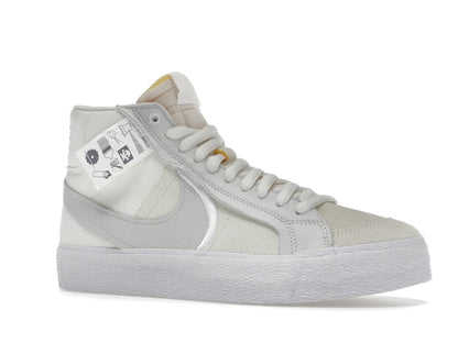 Nike SB Blazer Mid Warning Label Summit White