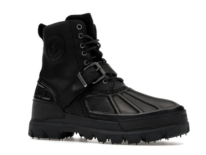 Polo Ralph Lauren Oslo High Oiled Leather Boot Black