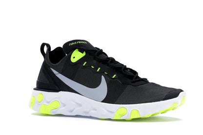 Nike React Element 55 Black Wolf Grey Volt