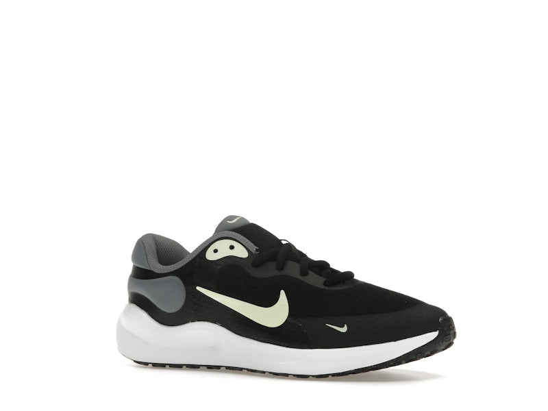 Nike Revolution 7 Black Smoke Grey White Barely Volt (GS)