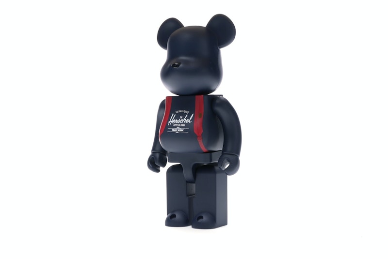 Bearbrick Medicom Herschel Peacoat 100% & 400% Set Navy