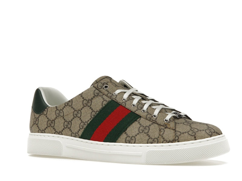 Gucci Ace Web Beige Ebony