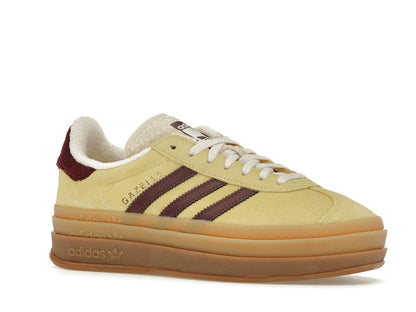 adidas Gazelle Bold Almost Yellow Maroon (Women's)