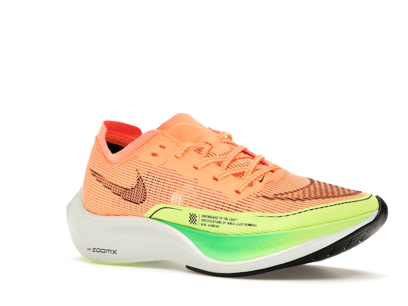 Nike ZoomX Vaporfly Next% 2 Peach Cream Green Shock (Women's)