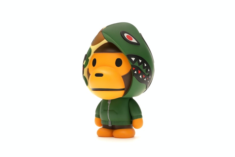 BAPE Baby Milo Shark Hoodie Vinyl Toy Green