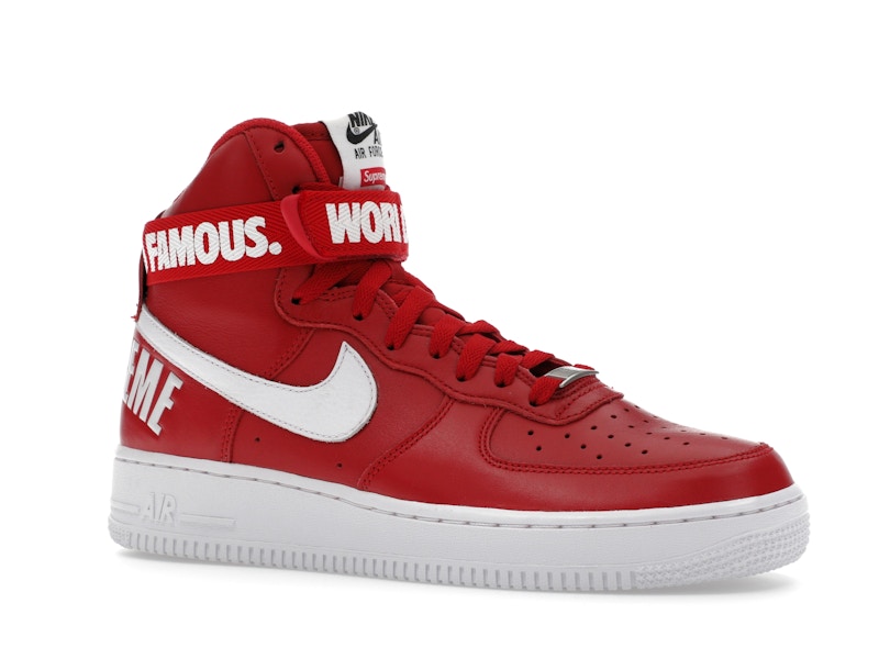 Nike Air Force 1 High Supreme World Famous Red