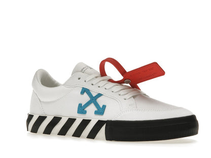 OFF-WHITE Vulcanized Low White Teal Canvas