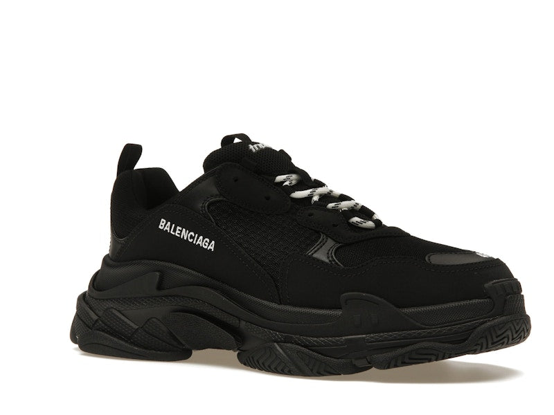 Balenciaga Triple S Black White Laces