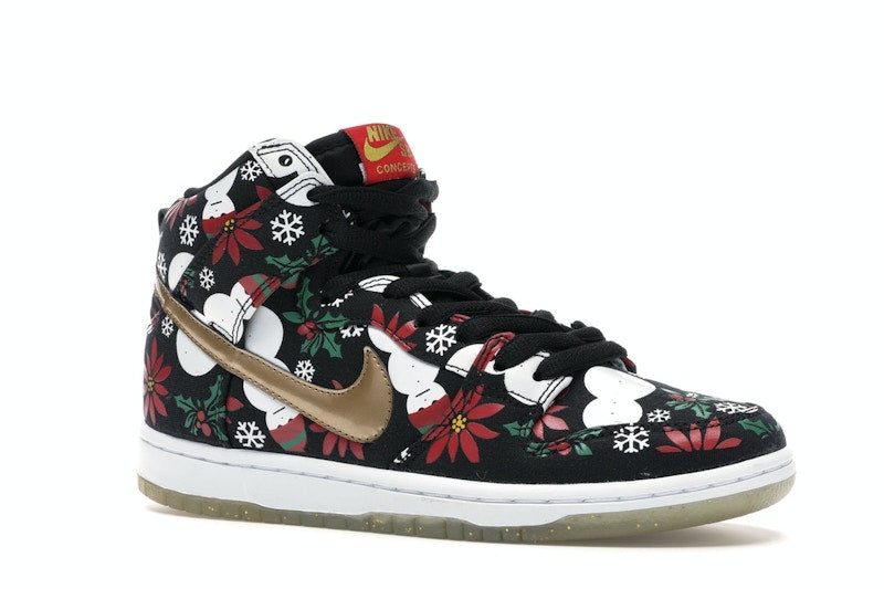 Nike SB Dunk High Concepts Ugly Christmas Sweater Black