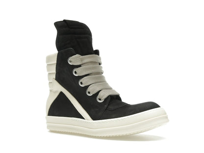 Rick Owens Geobasket Jumbo Lace High Black Milk