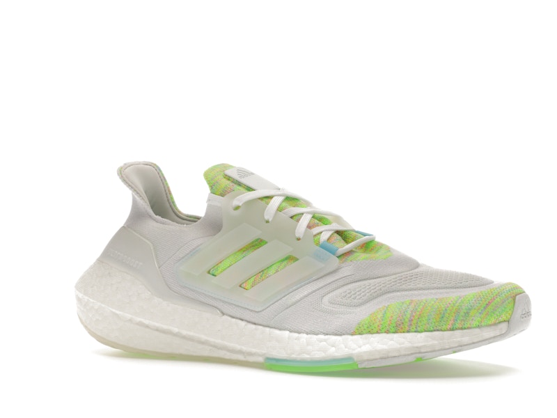 adidas Ultra Boost 22 White Bliss Blue Solar Green