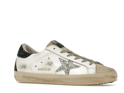 Golden Goose Super-Star White Blue Glitter (Women's)