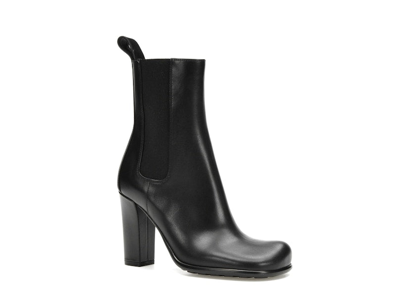 Bottega Veneta Storm Moulded Toe Leather Chelsea Boot Black (Women's)