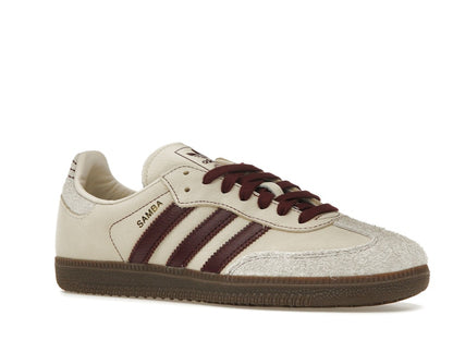 adidas Samba OG Wonder White Maroon (Women's)