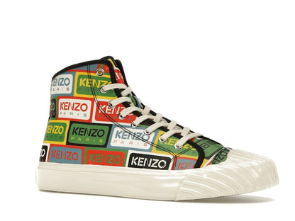 Kenzo School High Top Trainers Multi