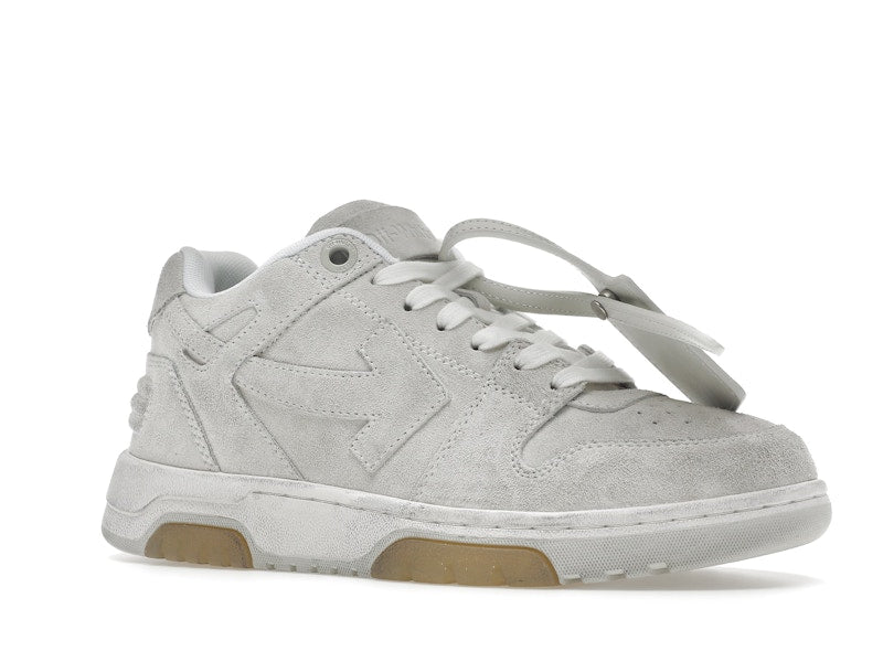OFF-WHITE Out Of Office OOO Low Tops Vintage Suede Destressed White