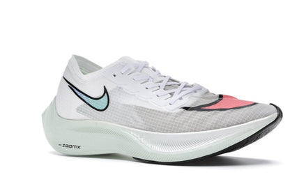 Nike ZoomX Vaporfly Next% White Hyper Jade Flash Crimson