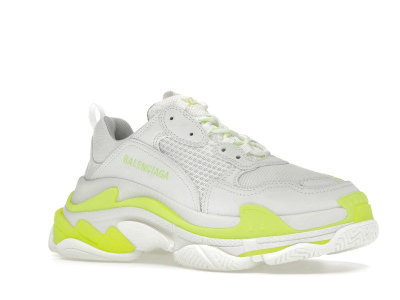 Balenciaga Triple S White Fluo Yellow (Women's)