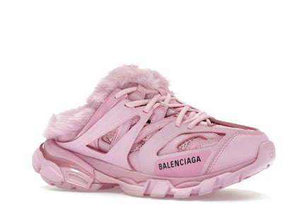 Balenciaga Track Mule Pink Faux Fur (Women's)