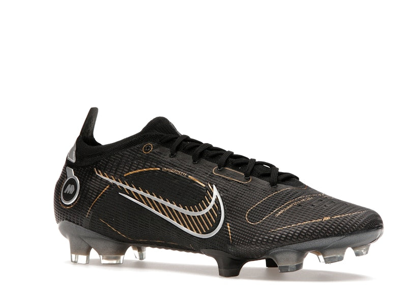 Nike Mercurial Vapor 14 Elite FG Black Metallic Silver Cave Stone Metallic Gold