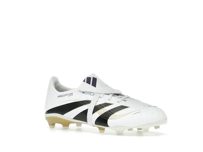 adidas Predator League Fold-Over Tongue FG/MG Cloud White Core Black Gold Metallic (GS)