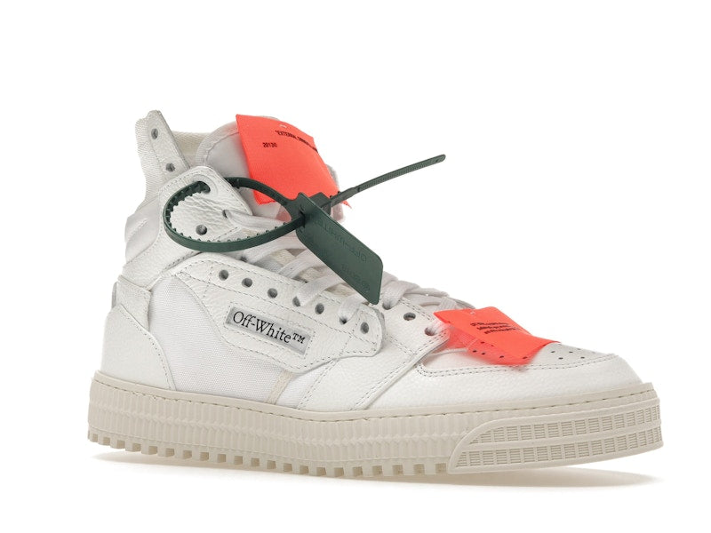 OFF-WHITE Off Court 3.0 Leather White White Orange (Bold Medial Logo)