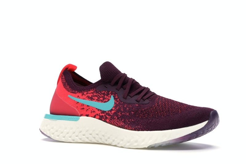 Nike Epic React Flyknit Bordeaux Hyper Jade (Women's)