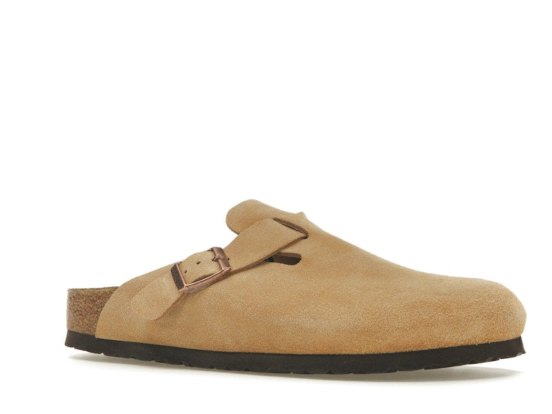 Birkenstock Boston Suede Latte Cream